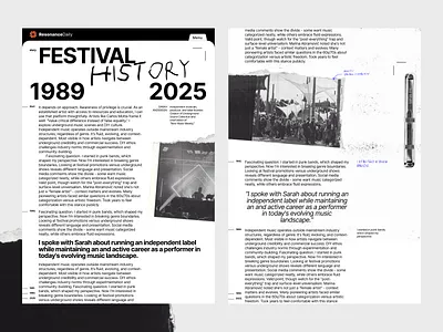 ResonanceDaily pt-6 festival grid minimal minimalism tablet ui