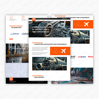 Swiftcom ID / авиазапчасти / Индонезия design tilda web design webdesign сайт на тильде тильда