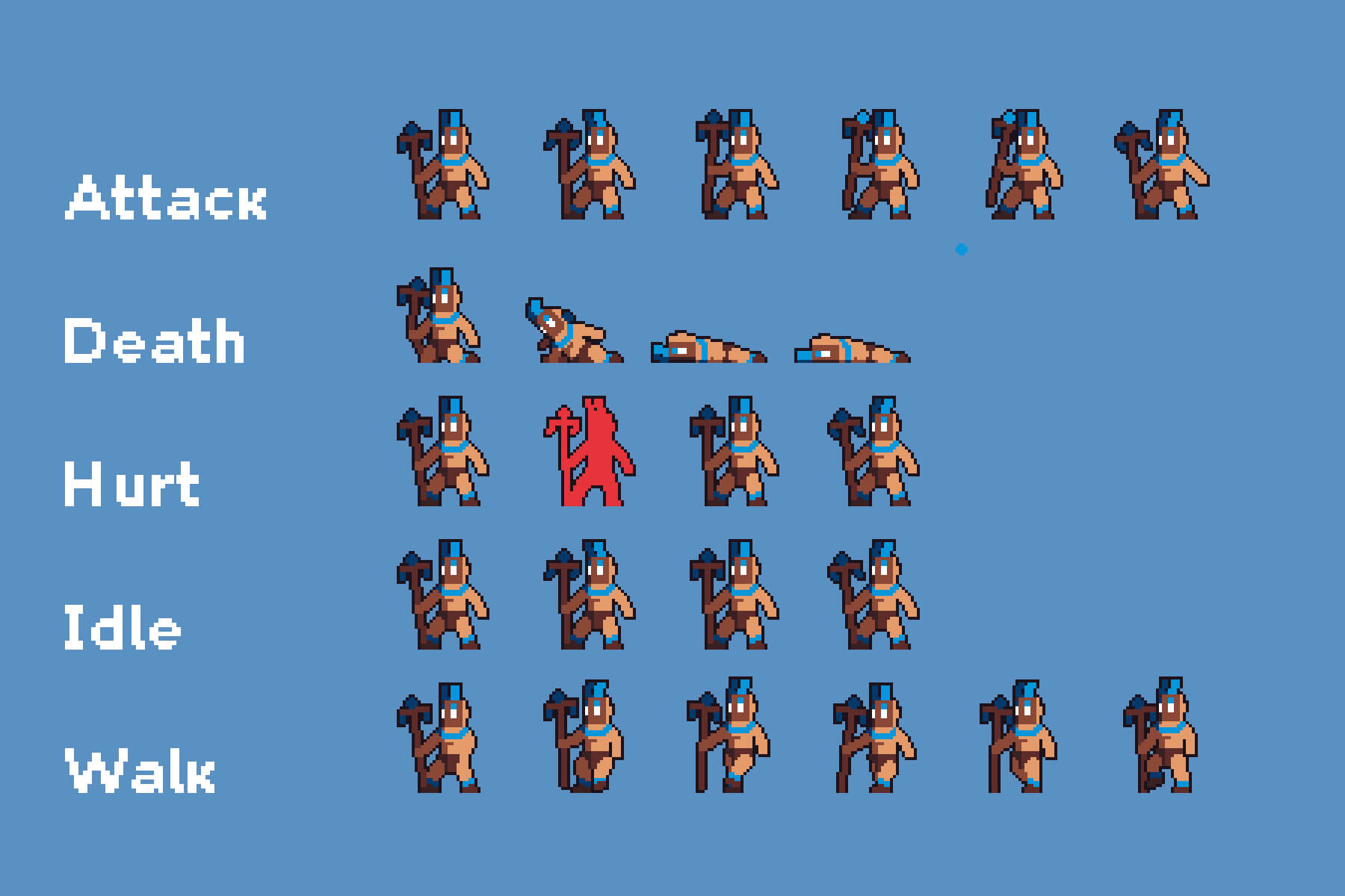 Forest Enemies Pixel Art Sprite Sheet Pack by 2D Game Assets on Dribbble