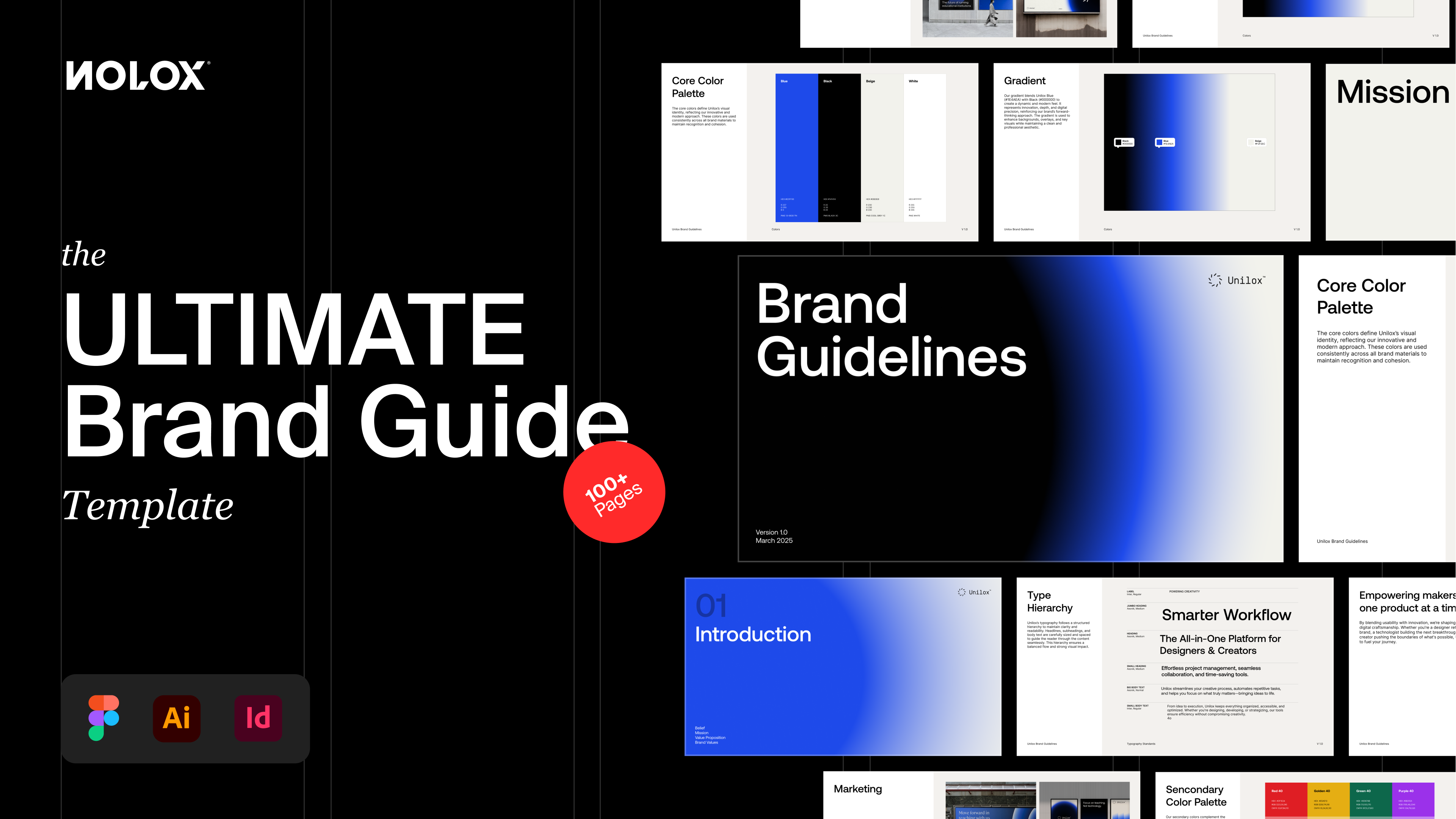 The ULTIMATE Brand Guidelines Template brand design system brand guide brand guidelines brand identity guidelines brand style guide brandbook design system guidelines identity guidelines visual identity guidelines