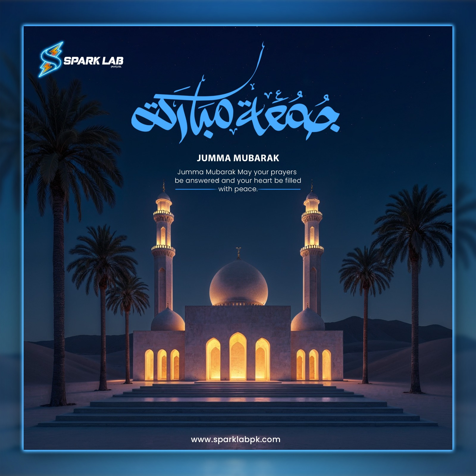 Jumma Mubarak! 🌙 ✨ branding design graphic design spark lab