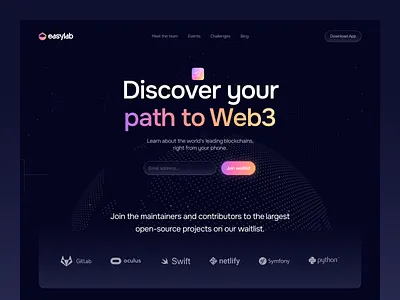 Web3 Landing Page homepage landing page web web3 web3 website website website design