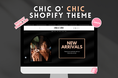 Chic o' Chic Shopify Theme branding design graphic design ui