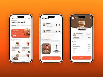 Sensulu – Multivendor Coffee App checkoutui coffeeapp coffeedelivery deliveryapp figmadesign foodapp foodui marketplace mobileappdesign multivendor onboarding ordertracking uxinspiration