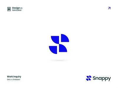 Snappy - letter S modern and creative logo design abstract logo best logo branding business logo crative creative logo design geometric logo letter mark letter s logo logo logo mark marca modern logo professional logo s symbol