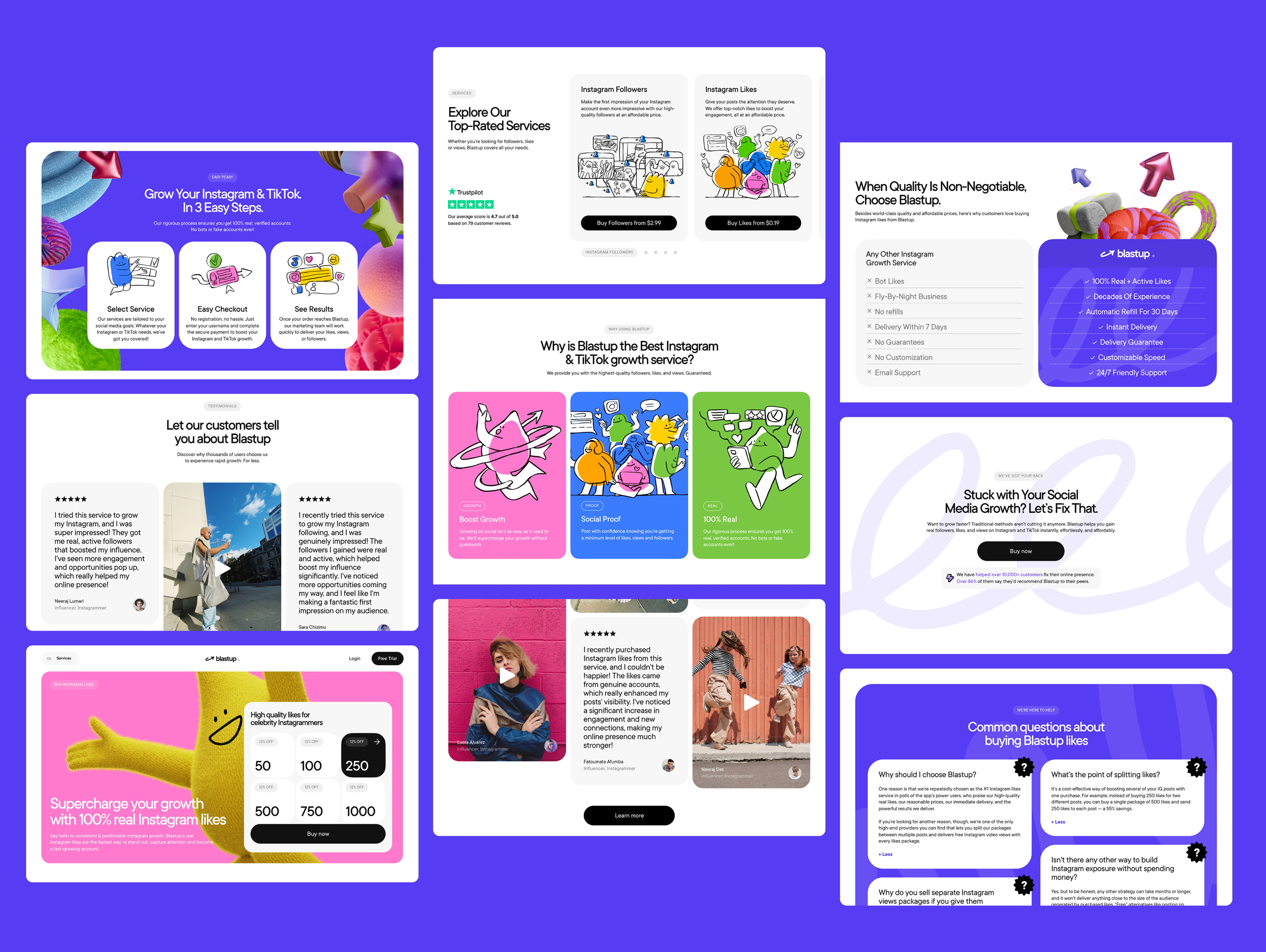 Example of Fintech Landing Page + Product Visuals