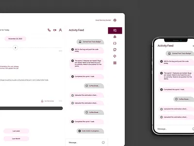 Employee Collaboration - Web App UI ui ui design ux web app