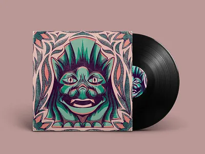 Shrine album art art illustration record cover