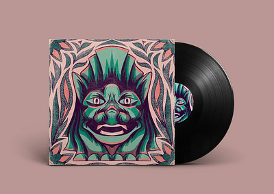 Shrine album art art illustration record cover