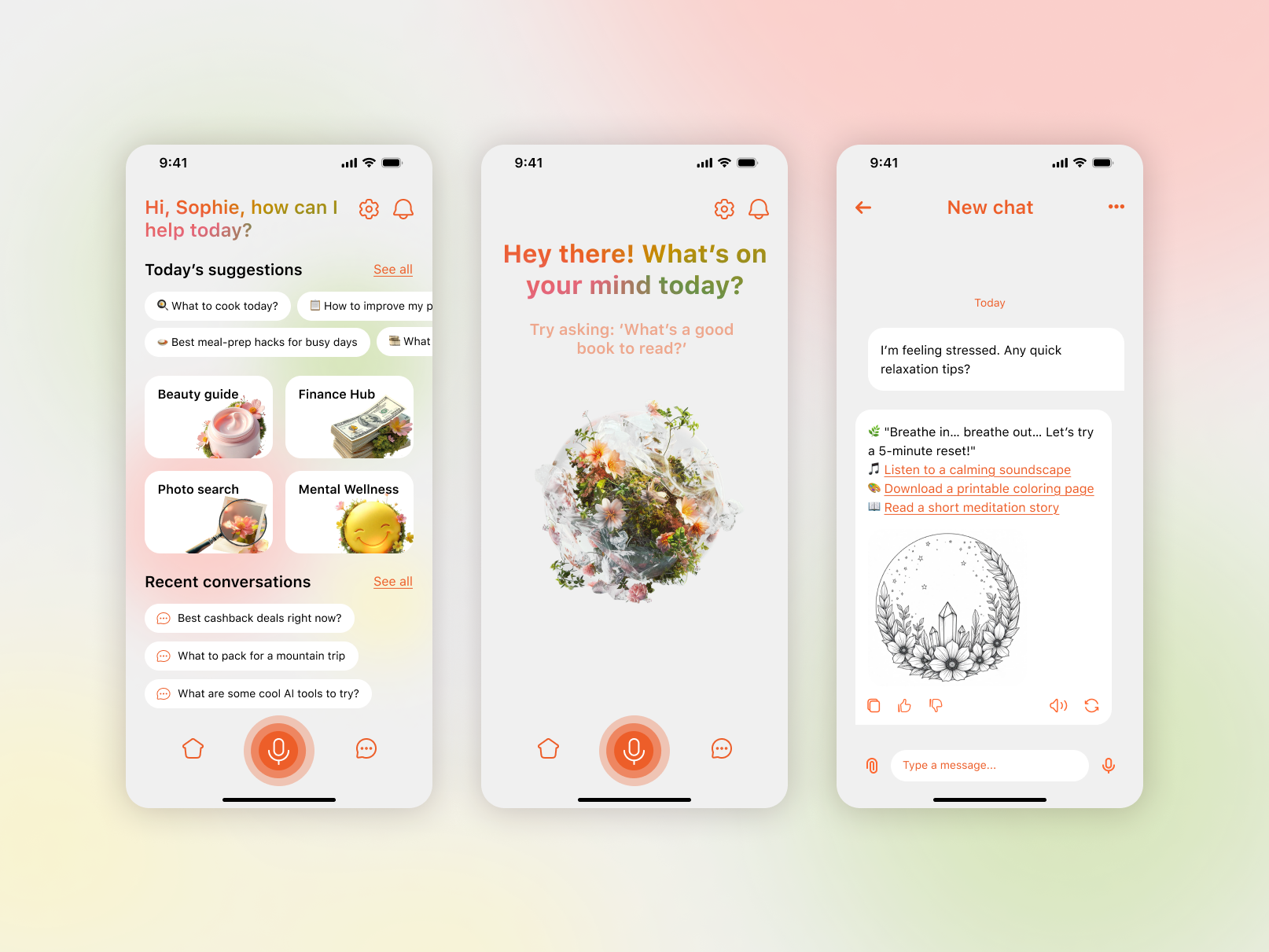 AI Chat Assistant – UI Concept ai ai assistant app app design chatbot mobile mobile app product design ui ui design uiux ux design