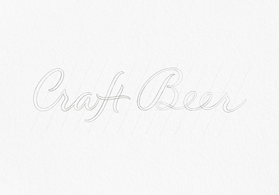 Craft Beer Lettering Sketch beer brand identity branding brush script calligraphy craft beer design hand lettering illustration label lettering logo logotype sketch sogan visual identity wordmark