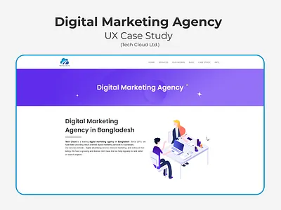 Digital Marketing Agency UX Case Study agency business case design digital figma marketing research study ui ux web website