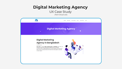 Digital Marketing Agency UX Case Study agency business case design digital figma marketing research study ui ux web website