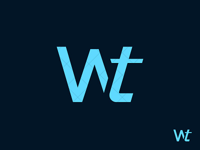 WT Logo branding design icon identity illustration lettermark logo logo design minimal monogram monogram logo t tw tw logo tw monogram vector art w wt wt logo wt monogram