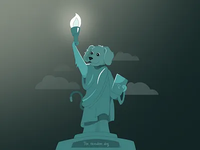 The Freedom Dog animal branding design dog freedom graphic design illustrations insurance pets