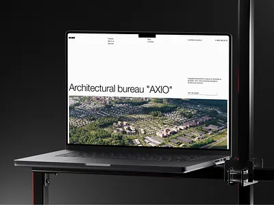 AXIO | Website for Architectural Bureau ui ux website