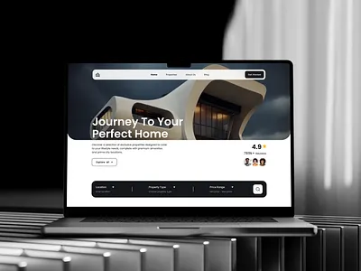 Real Estate Website Design 3d appdesign creativedesign dailyui designconcept dribble figma house landingpage mobile real estate responsivewebdesign topdesign ui uiux uiuxinspiration userexperience webdesign website websitedesign