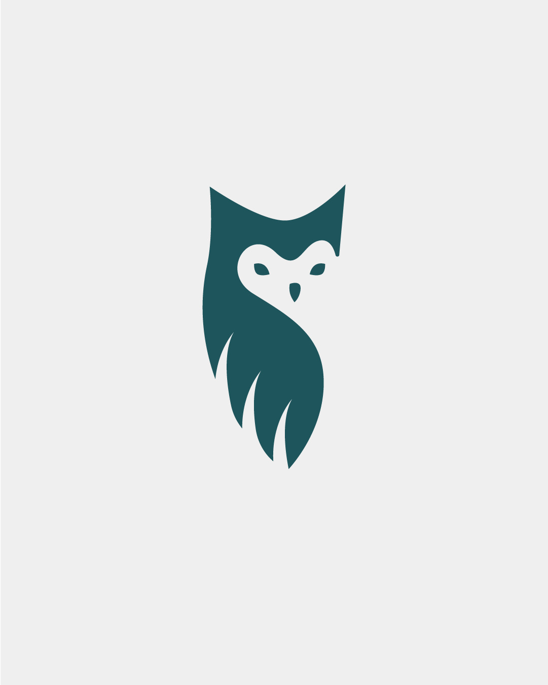 Lunar - Logo animal bird brand branding design identity logo logo design minimalist mysterious negative space owl wisdom