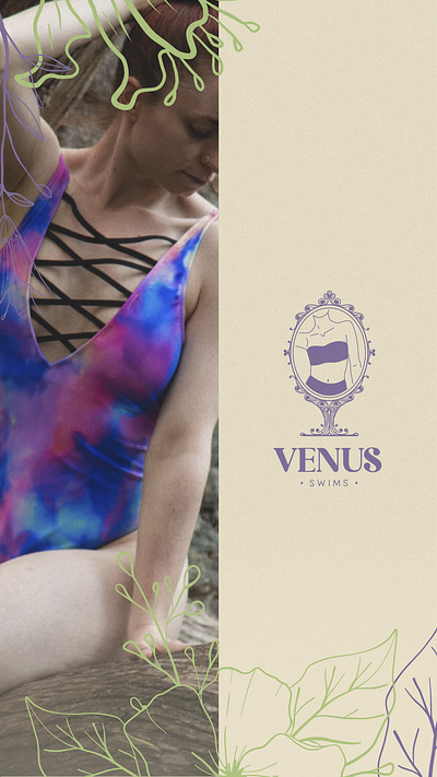 ID / Social Media / Venus Swims branding instagram logo