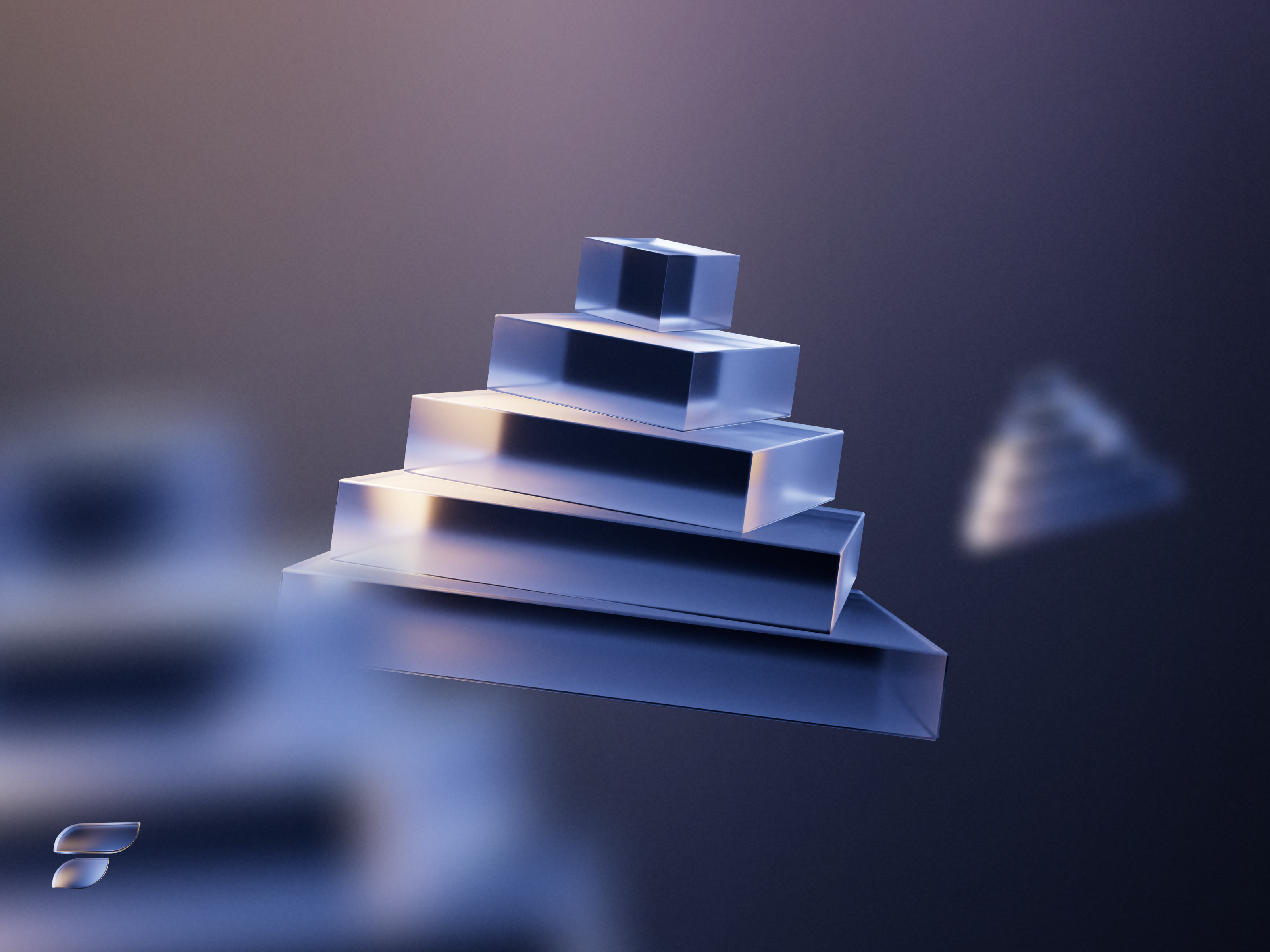 Finary - The power of 3D icons for financial products 3d animation blur effect finance financial finary glass gradient icons illustrations smooth