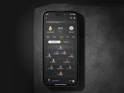 Football Live Score App appdesign creativedesign dailyui designconcept designinspiration figma football football app live score mobileappdesign mobileapps soccer topdesign ui uidesign uiux uiuxinspiration userinterface userinterfacedesign ux
