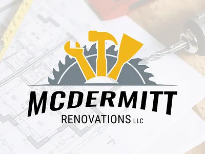 McDermitt Renovations LLC Logo Design branding contractor logo design design graphic design illustration logo logo design logomark renovations logo tools logo typography ui vector