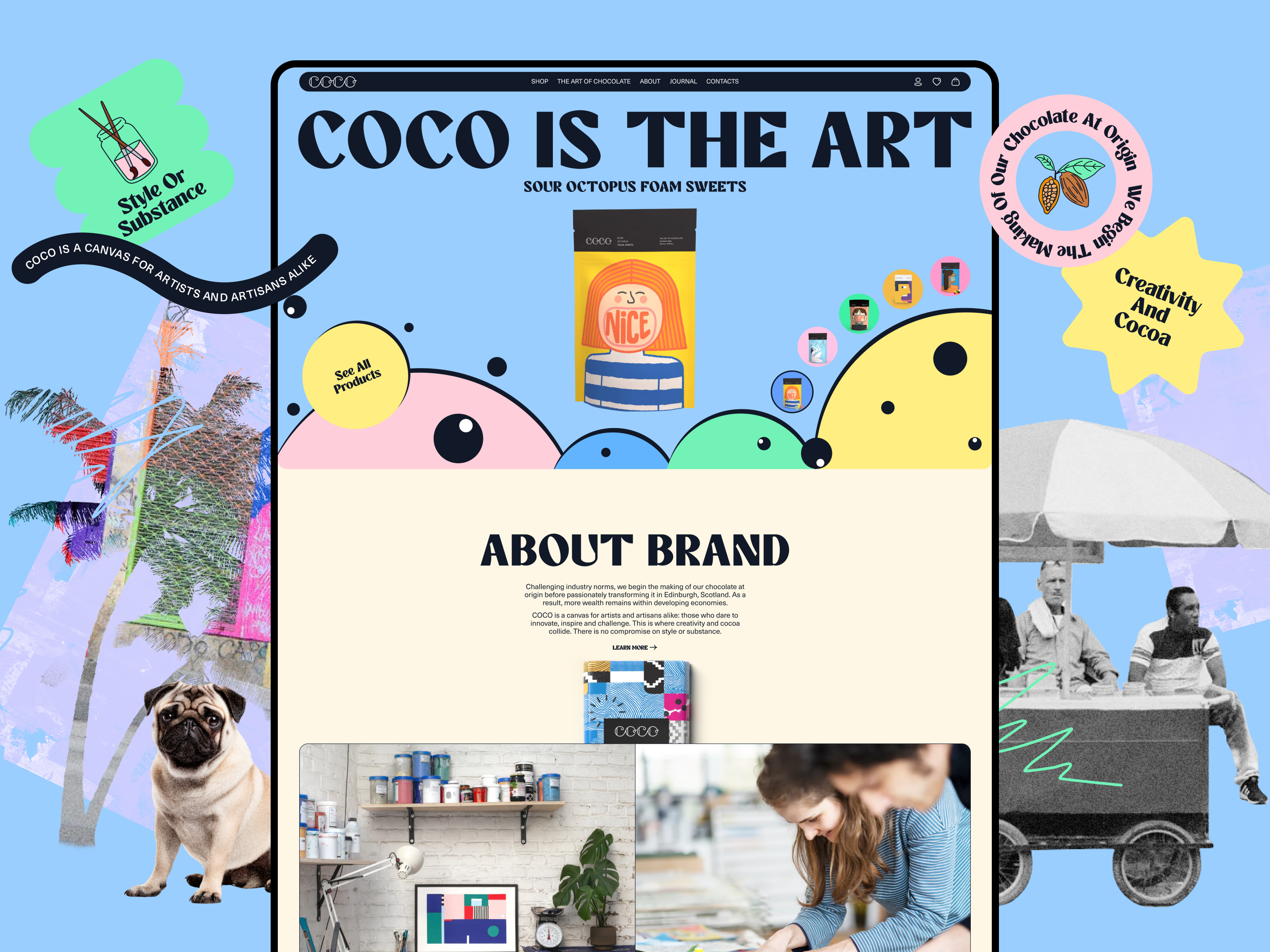 eCommerce Website for Chocolate Brand chocolate chocolate shop design ecommerce food food delivery food startup interface natural order customization organic product design product detail product page shopify ui ux web webflow website