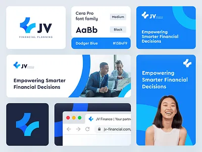 JV Financial Planning Logo branding logo