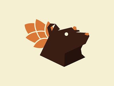 Brown Bear Brewery Logo Concept agriculture alcohol bear beer brewery branding branding brewery cafe cafeteria forrest grizzly hop logo animation mascot restaurant wild