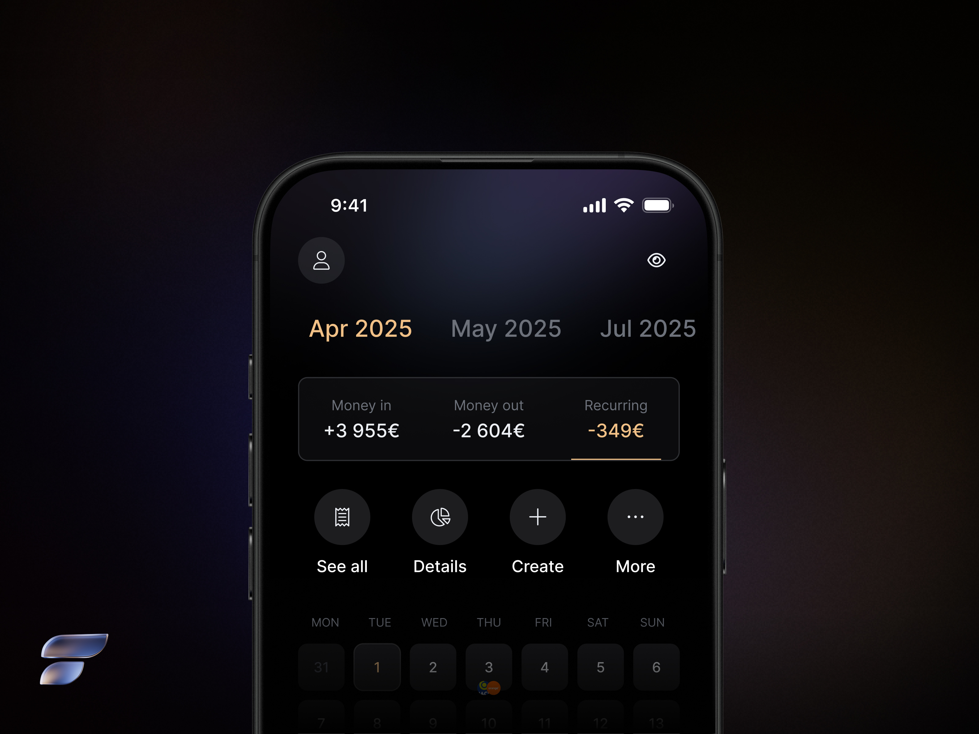 Finary - Smart budget for recurring payments budget calendar expanses finance financial finary management money payment sankey smart ui