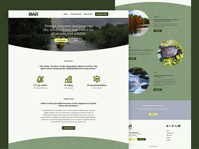 Conservation Rebrand: OAR branding conservation earth tones graphic design icons logo outdoors recreation typography ui ux web design website wildlife