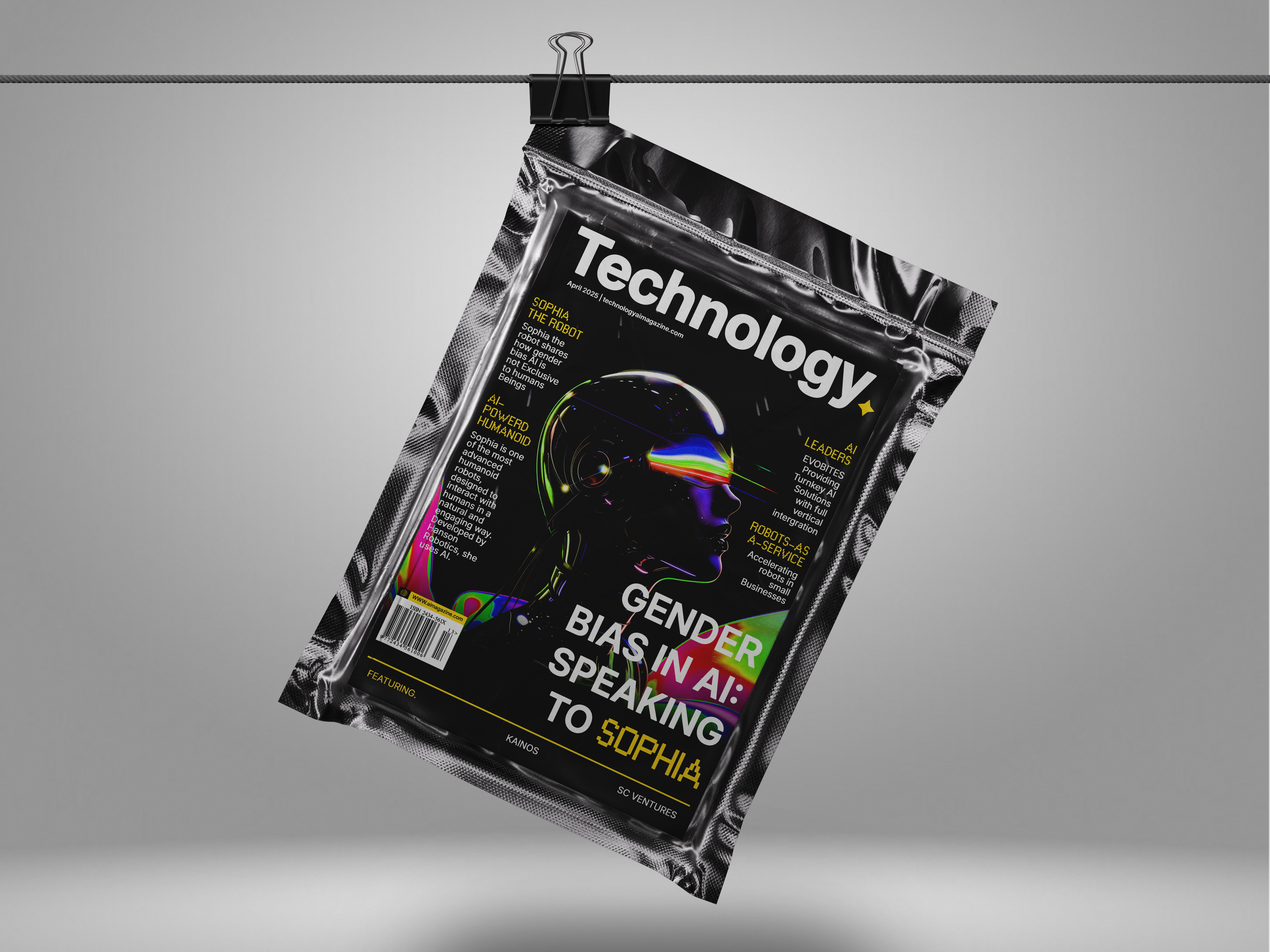 AI Magazine Cover ai ai magazine artificial intelligence branding design futuristic cover graphic design graphic design inspiration magazine magazine cover magazine layout magazine mockup neon design social media tech branding tech cover technology typography ui ux