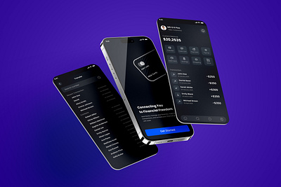 Mobile Banking app UI design banking app casestudy clean digital product design minimal mobileapp mobilebanking onlinebanking app