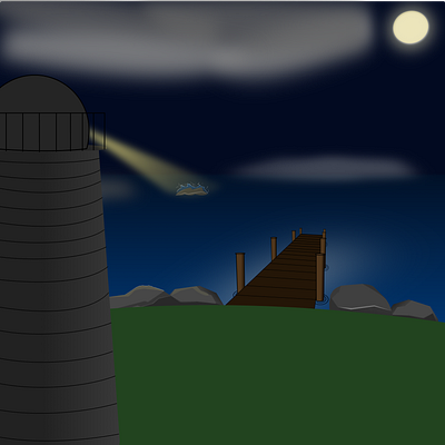 Lighthouse on an island