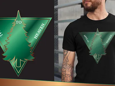 APPEAL TO HEAVEN america branding graphic design green history illustration logo metallic typography usa