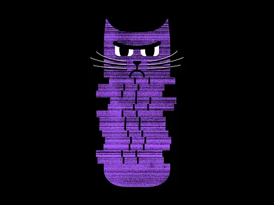LongCat-CopyCat angry cat branding cat cat character cat illustration character design contemporary illustration copy paste copycat copying frustration graphic design grumpy cat illustration long cat loop animation motion graphics unhappy vector illustration