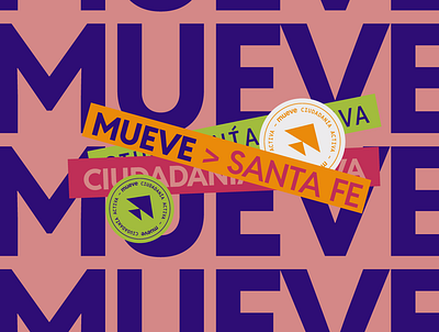 ID / Social media / Mueve banners branding logo poster vector