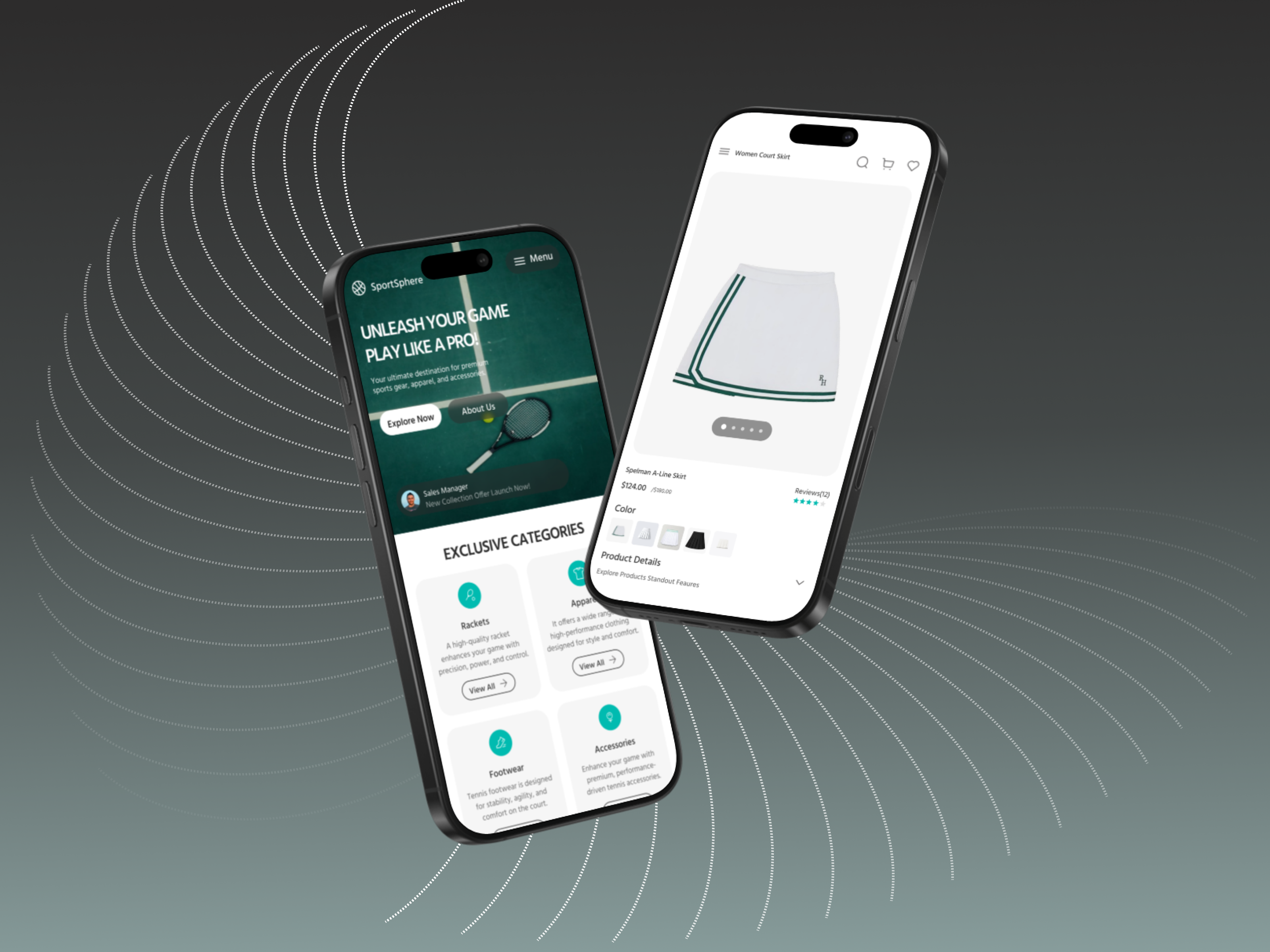 Tennis Accessories Ecommerce Website Design agency branding clean design graphic design illustration landing page logo minimal sports ecommerce typography ui ui challenge ux uxdesign vector web web design website website design