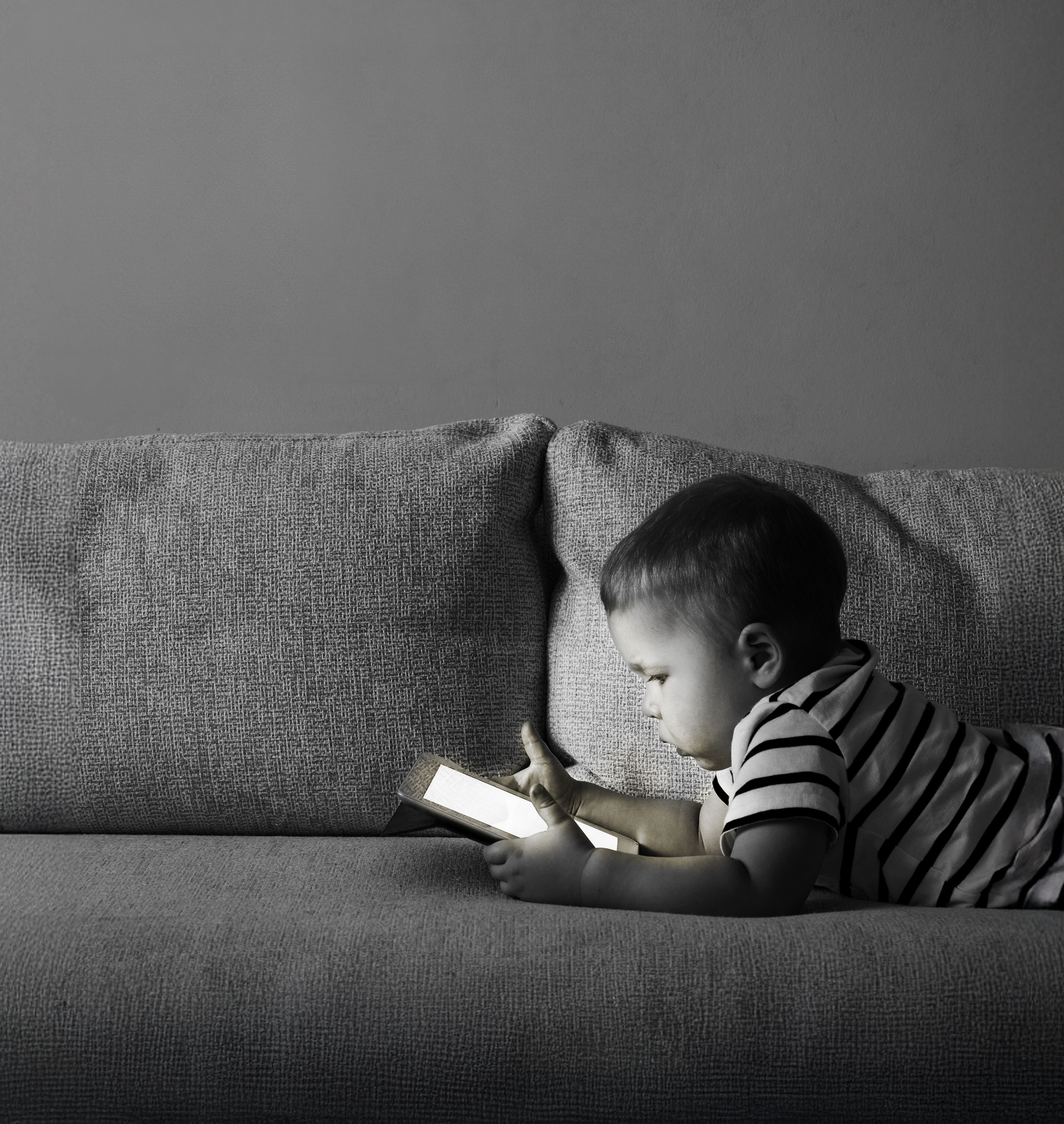 Toddlers and Technology - Social Issue Ad ad graphic design photoshop social issue