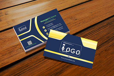 New Golden Business Card - 02 adobe illustrator adobe photoshop branding business business card creativity customizable design gold graphic design logo design mockups new