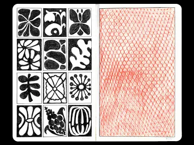 Sketchbook Spread 1 illustration sketchbook