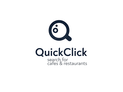 Quick Click branding cafe cofe cook cooking cup design food graphic design letter q logo logodesign logotype magnifier pan q restaurant search tea