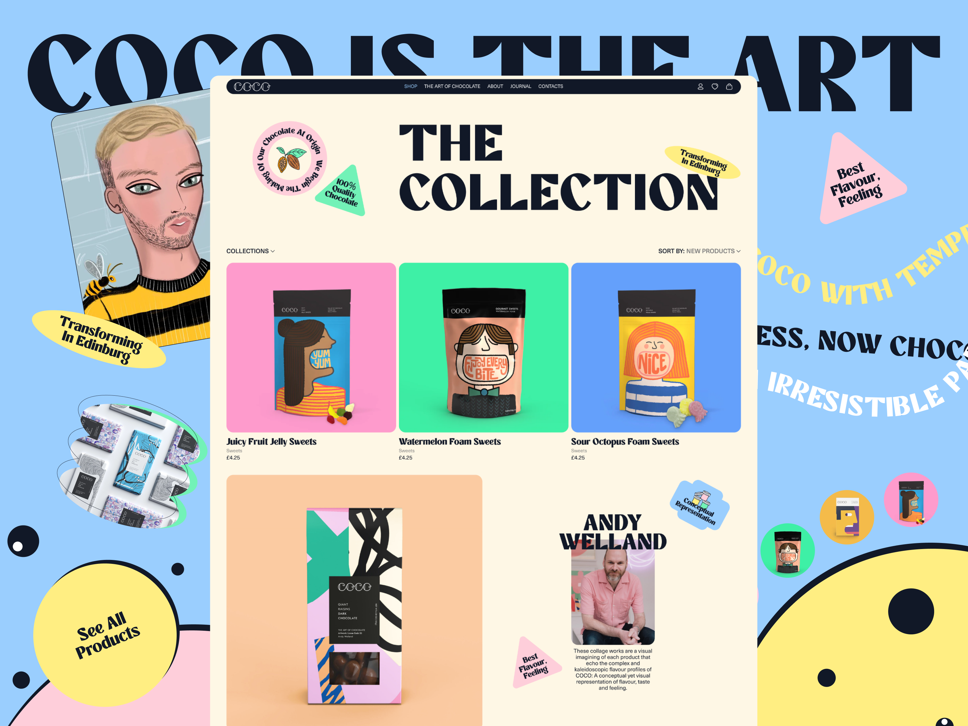 eCommerce Website for Chocolate Brand II branding chocolate chocolate shop design ecommerce food food delivery food startup homepage interface landing page organic product design product page shopify ui ux web webflow website