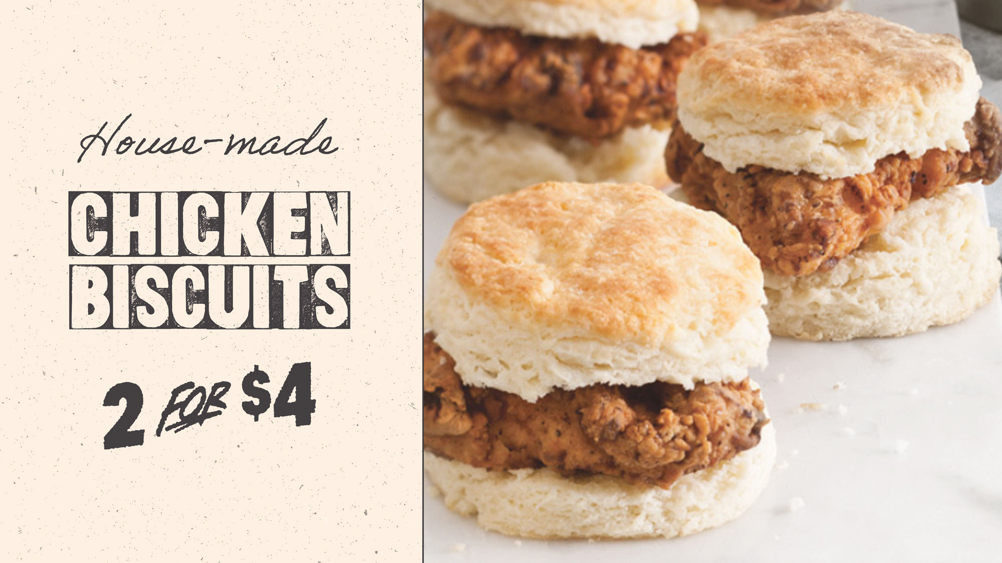 Chicken Biscuit Promo Graphic branding graphic design typography