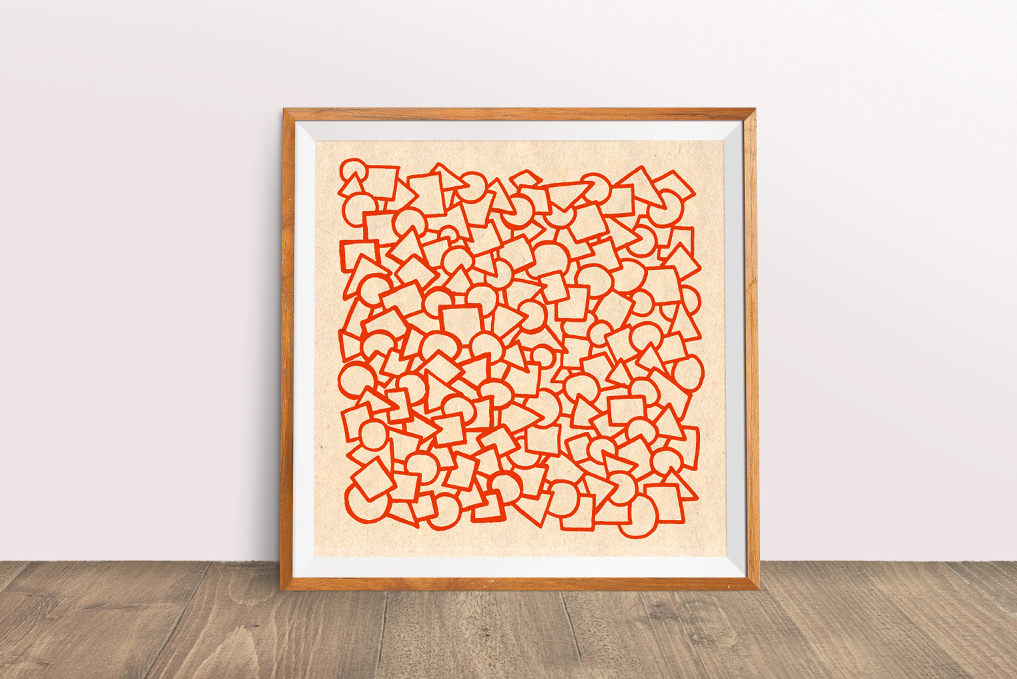 Abstract Poster Mockup graphic design illustration