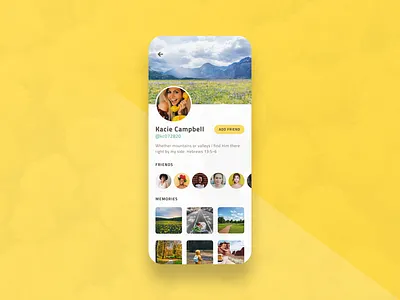 Daily UI - 006 - User Profile 006 app dailyui mobile user profile