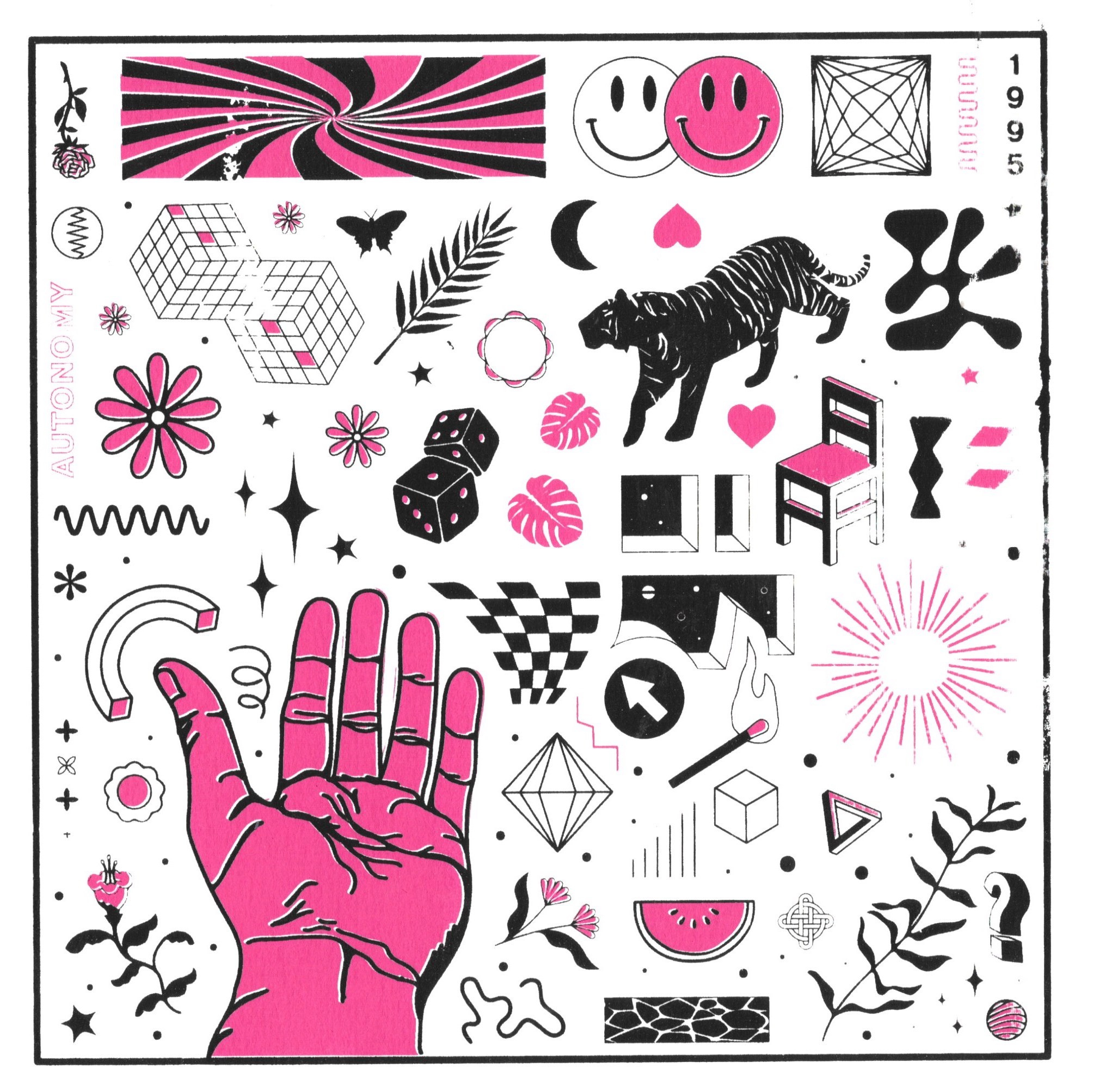 Autonomy Screenprint graphic design illustration screenprint