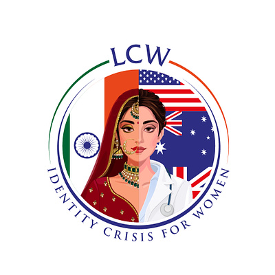 LCW australian blue branding custom logo design graphic design illustration indian logo logo design social media marketing tiranga ui usa ux vector women