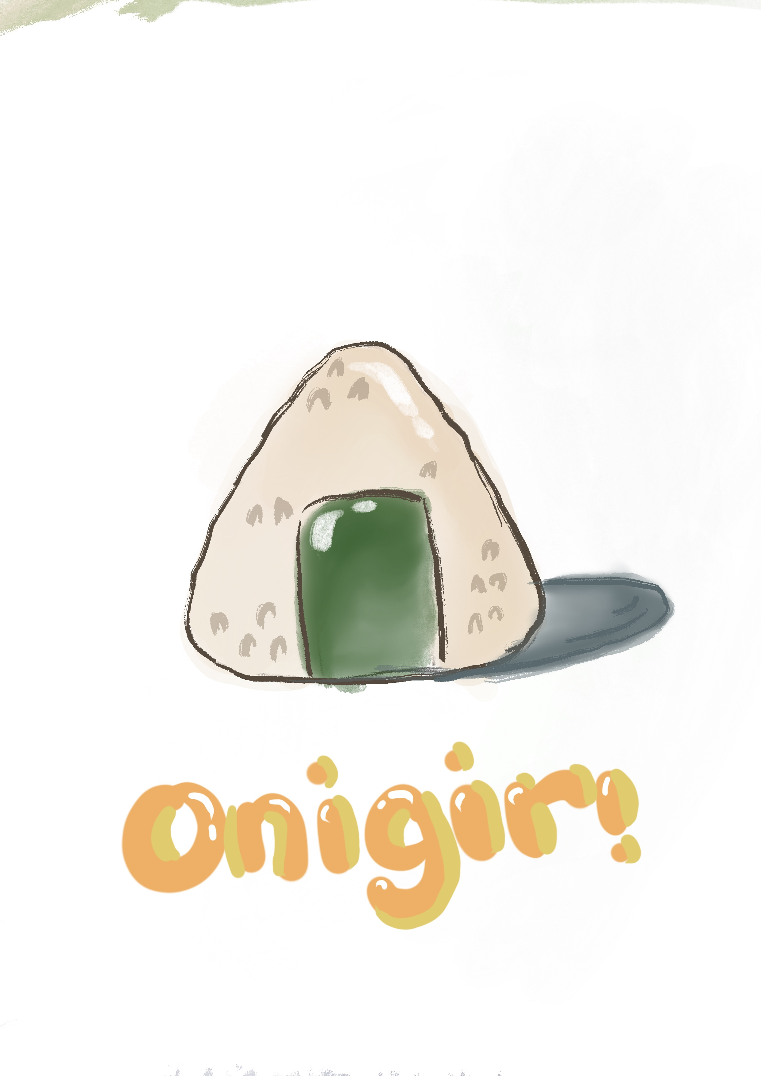 Onigiri cartoon design graphic design illustration onigiri