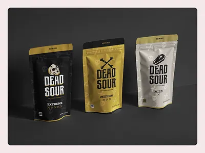 Dead Sour Package Design branding design graphic design illustration logo mockup package design packaging typography vector